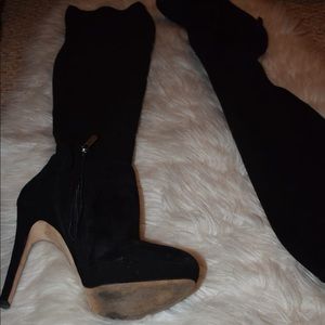 Sam Edelman over-the-knee black boots 7 1/2